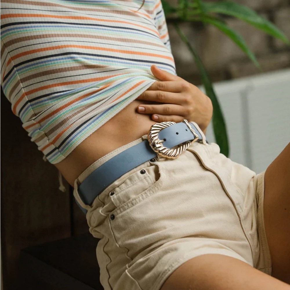 Bone O’Neill Eisley denim high waisted shorts